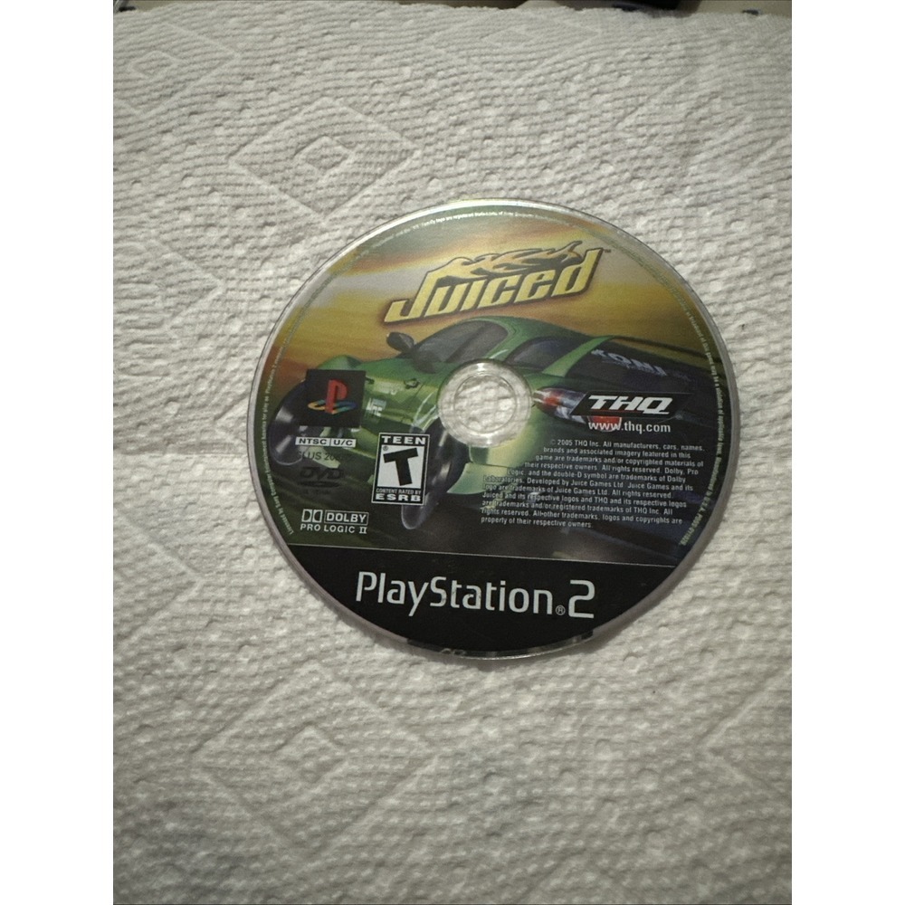 Juiced (Sony PlayStation 2, 2005) PS2‎ Disc Only Tested